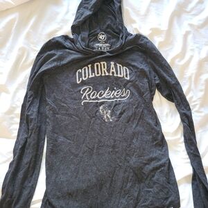 47 Brand Colorado Rockies Charcoal Hoodie
